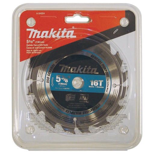[A94904] Makita 5-3/8 in. 16T Carbide-Tipped Circular Saw Blade General Purpose - a-94904