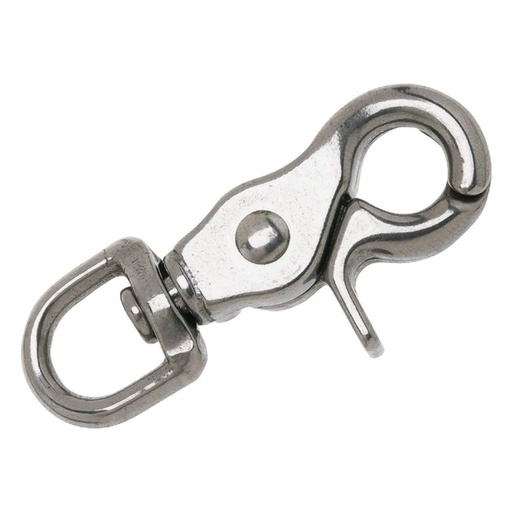 [58779] Campbell Chain 1/2 in. Dia. X 2-15/32 in. L Polished Steel Trigger Snap 80 Lb.