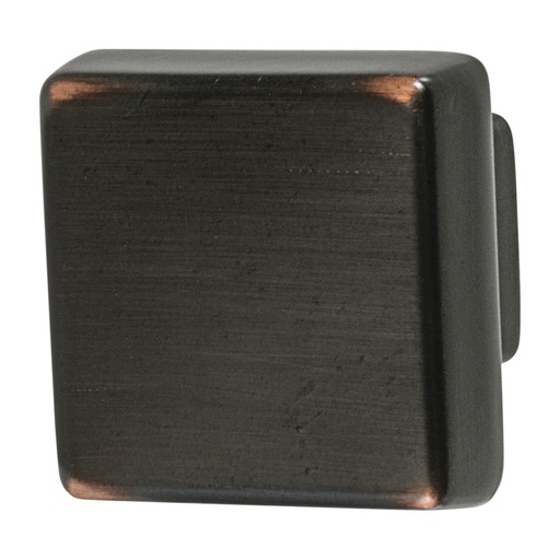 [133.50.225] Amerock Blackrock Square Cabinet Knob 1-3/16 in. D 1-1/16 in. Oil Rubbed Bronze 1 Pk