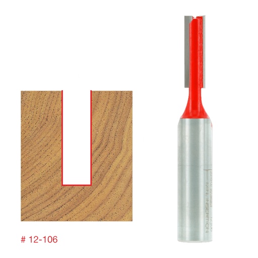 [12106A] 5/16 in. Two Flute Straight Router Bit