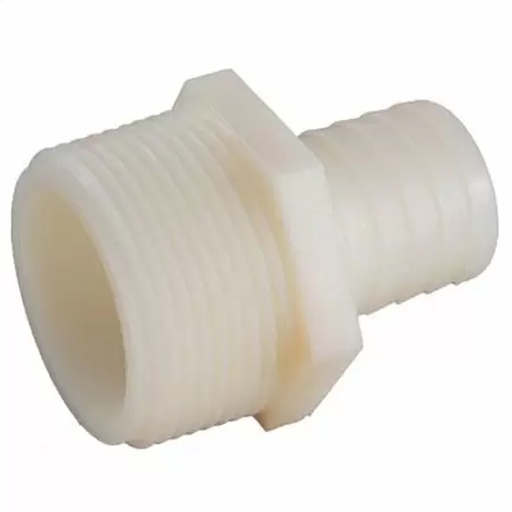 [451495] Hose Adapter, 3/4 in, Barb, 3/4 in, MIP, 150 PSI Pressure, Nylon