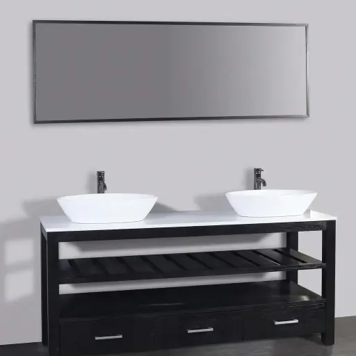 [PY1720] CONJ. PVC MUEB.ESPJ/LAV DBL WH