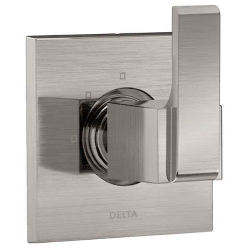 [T11867-SS] Delta T11867 Ara Three Function Diverter Valve Trim Less Rough-in Valve - Two Independent Positions One Shared Position Brilliance Stainless Showers