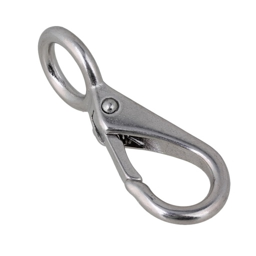 [5336953] Campbell Chain 7/16 in. Dia. X 3-11/16 in. L Polished Stainless Steel Quick Snap 220 Lb.