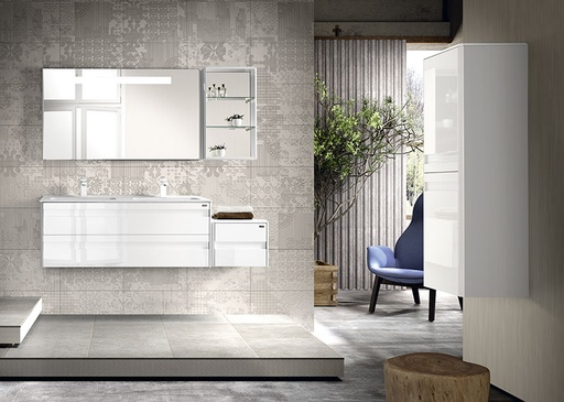 [VELU070100] ESPEJO 70x69 RETRO LED USA BL