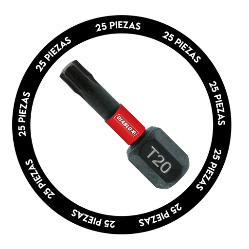 [DT201P25] DB INSERT BIT T20 1 25PK TICT