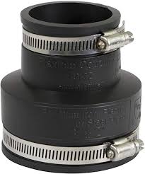 [44614] Pipe Conx Div of Uniseal Pcx56-42 Ace "ace" Pvc/cast Iron Flexible Coupling 4"x2" - Black