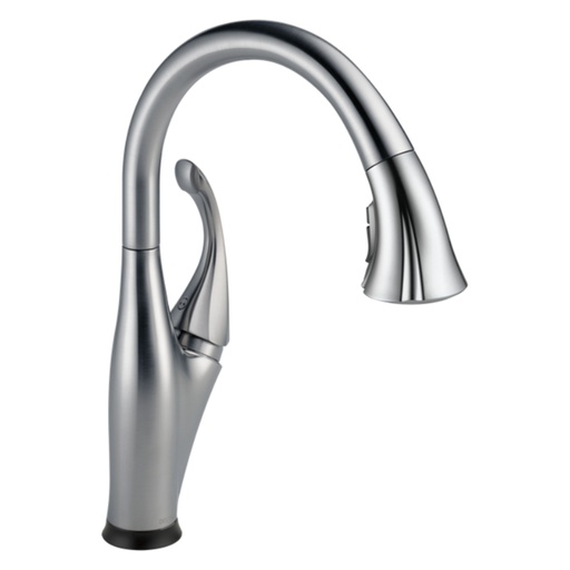 [9192TAR-DST] Delta Addison 9192T-AR-DST Single Handle Pull-Down Kitchen Faucet with Touch2O and ShieldSpray Technologies - Single Handle Lever: Arctic Stainless