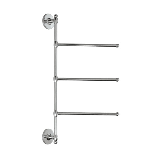 [366001690] Gatco Wall Mount 3 Arm Swivel Towel Rack 1459 Chrome