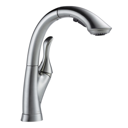 [4153-AR-DST] Delta Linden:4153 Single Handle Pull-Out Kitchen Faucet