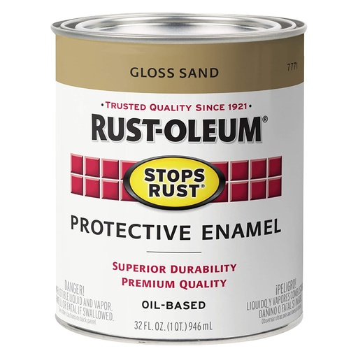 [420007581] Interior/Exterior Paint, Gloss, Sand, 1 Qt