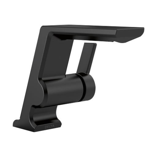 [599-BLLPU-DST] Delta 599-LPU-DST Pivotal 1.2 GPM Single Hole Bathroom Faucet Less Drain Assembly Matte Black Faucet Bathroom Sink Faucets Single Handle