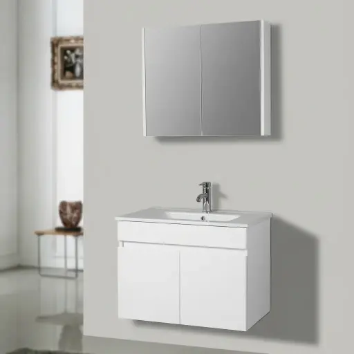 [BA700W] CONJ. PVC VAN MUEB/LAV/BOTIQ WHT