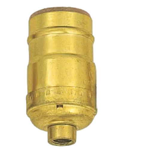 [S70420] SATCO KEYLESS BR GILT STD SOCKET