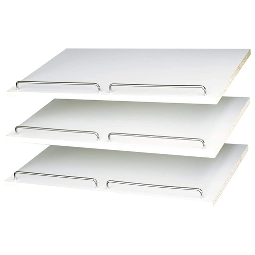 [RS1600] Easy Track 5/8 in. H X 24 in. W X 14 in. L Chrome Shoe Shelves