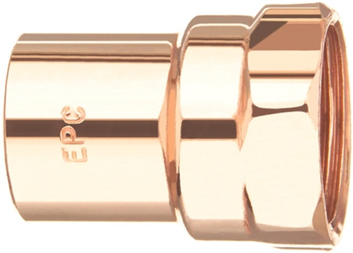 [455741] EPC 103R Series 10130138 Reducing Pipe Adapter  1/2 X 1/4 in  Sweat X FIP  Copper