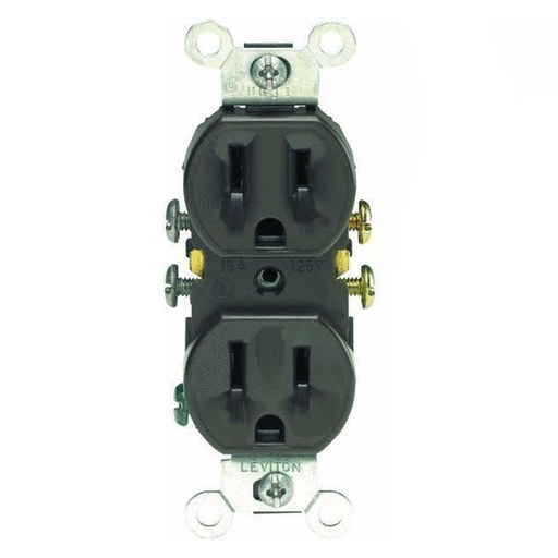 [3201597] Grounding Outlet, Brown