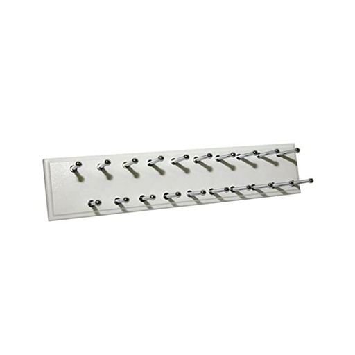 [RA1200] Easy Track 3 in. H X 2.5 in. W X 14 in. L Stainless Steel Sliding Tie Rack
