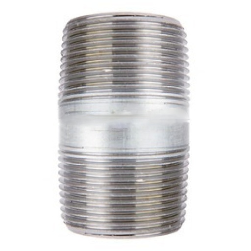 [4125365] STZ Industries 1-1/2 in. MIP Each X 1-1/2 in. D MIP Galvanized Steel 2-1/2 in. L Nipple