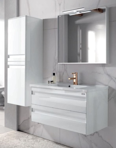 [VE70060100] ESPEJO 60x69 LISO BAST. ALU. BL