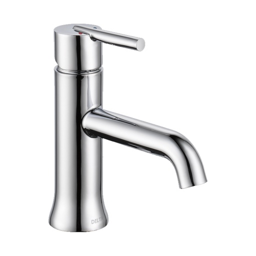 [559LF-LPU] Delta 559LF-LPU Trinsic Single Hole Bathroom Faucet with Optional Base Plate - Less Drain Assembly Chrome Faucet Bathroom Sink Faucets Single Handle