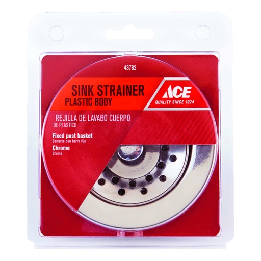 [43782] Ace 3-1/2 in. D Plastic Basket Strainer Assembly