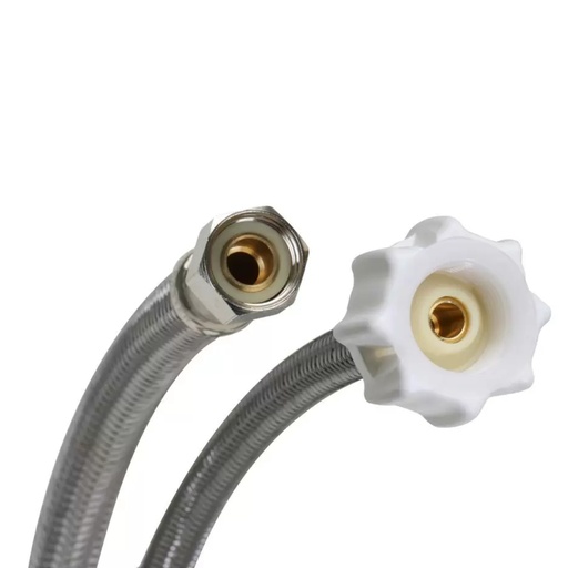 [4403473] Fluidmaster 3/8 in. Compression X 7/8 in. D Ballcock 12 in. Braided Stainless Steel Toilet Supply Li