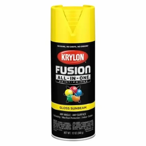 [1912070] Krylon Fusion AllInOne Gloss Sunbeam 2725 Gloss Sunbeam 12 Oz
