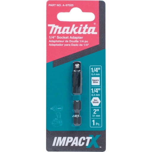 [A-97025] Makita a-97025 ImpactX 1/4″ X 2″ Socket Adapter