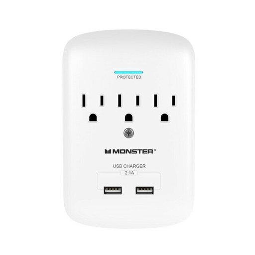 [3001115] SURG TAP 2OUT  2 USB WHT