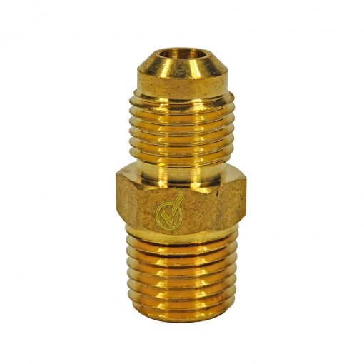 [4315669] Flare Connector Male 5/16   Flare X 1/4   Mpt Steel Lead Free JMF Pipe Fittings