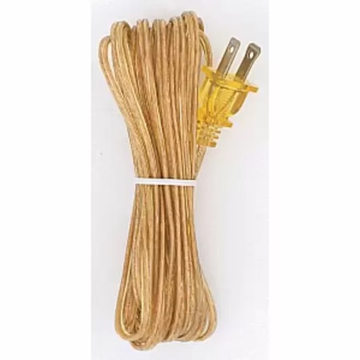 [S70103] SATCO 15' GOLD CORD W/PLUG
