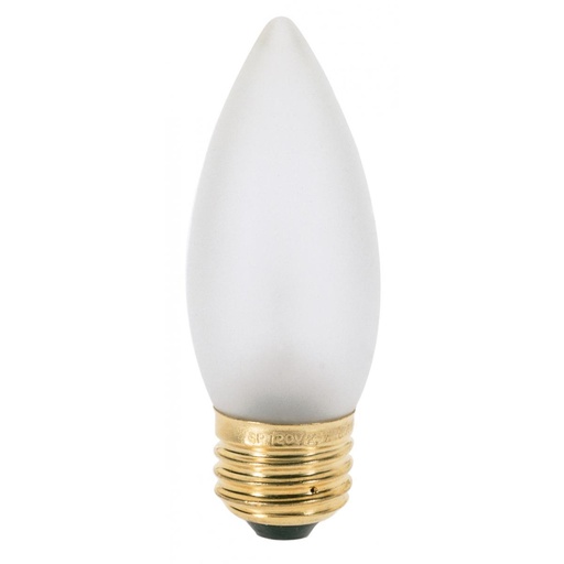[S3734] Satco 25 Watts B11 Decorative Incandescent Bulb E26 (Medium) Soft White 2 Pack