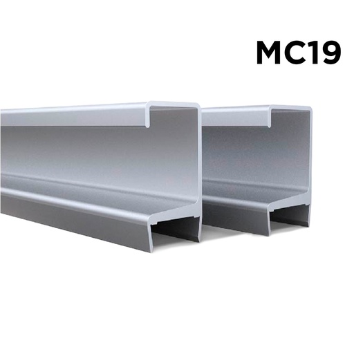 [MC19] TIRADOR "C" 19MMX9.74' ALUM.