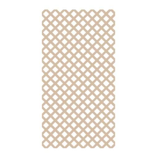 [140001234] PANEL LAT. PVC REG. 4X8 CEDAR