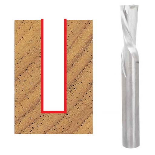 [76100F] FREUD DOWN SPIRAL BIT 1/8"