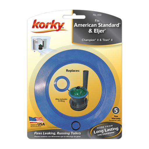 [4350070] Korky Flush Valve Seal 0.3 in. Red Rubber for American Standard