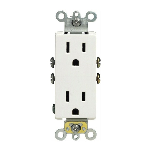 [31035] DECORA GROUNDING OUTLET, WHITE