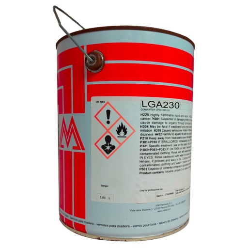 [LGA23005] MILESI PU CLEAR TOPCOAT 65S 5L