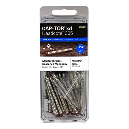 [TXD87L10250AG] CAP-TOR XD 2 1/2 BURGAN#87 100PC