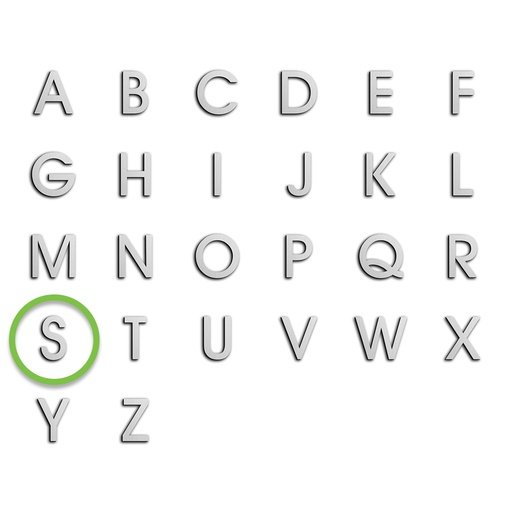 [IN34005PS] JNF LETRA   S  INOX