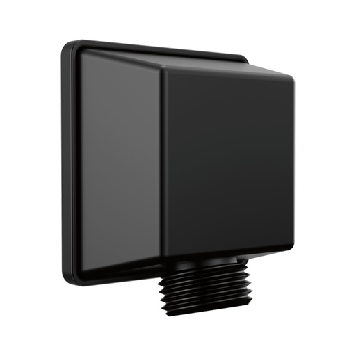 [50570-BL] Delta 50570 Square Wall Supply Elbow for Hand Shower Hose Connection Matte Black Bath and Shower Accessories Shower Components Wall Supply Elbows