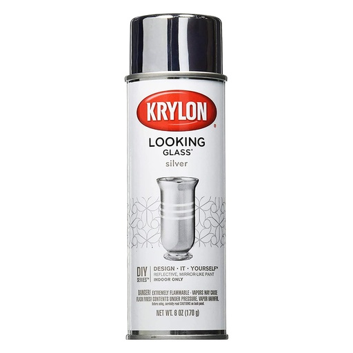 [1487438] Krylon Looking Glass Gloss Silver Spray Paint 6 Oz