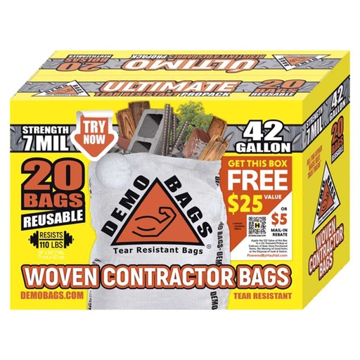[6120679] CONTRACTOR BAGS 42G 20PK