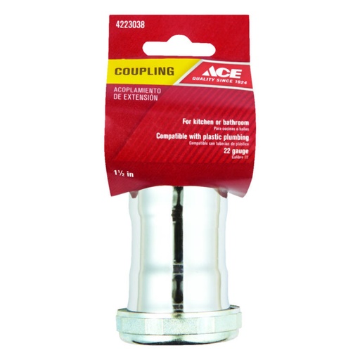 [4223038] Ace 1-1/2 in. D Brass Coupling