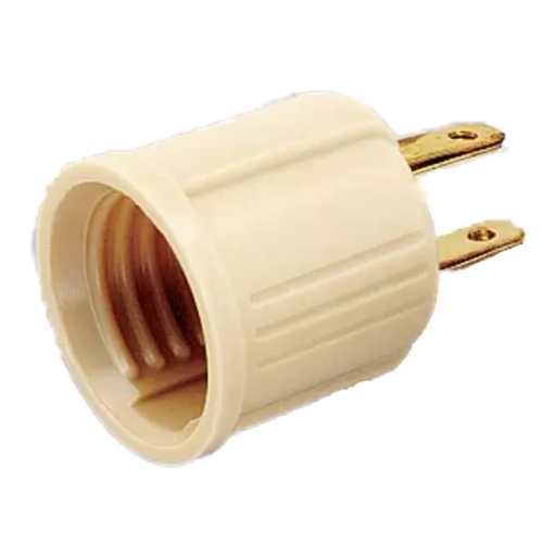 [S70544] SATCO BAKLIT IVORY SOCKET ADPTR