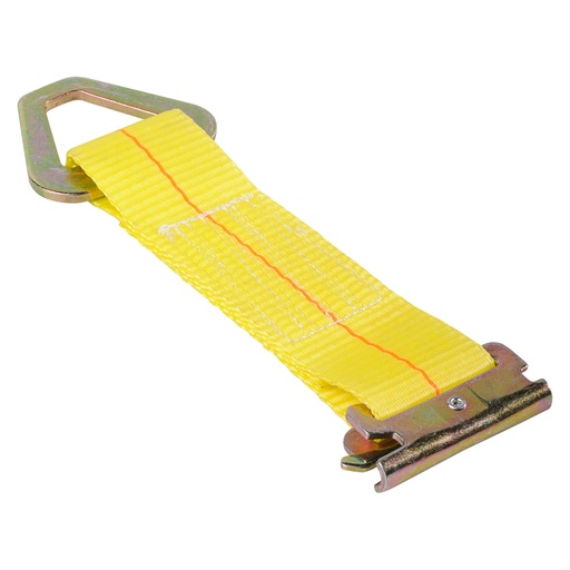 [8872574] Keeper 2 in. W X 7 in. L Yellow E-Track Tie-Off 2000 Lb 1 Pk