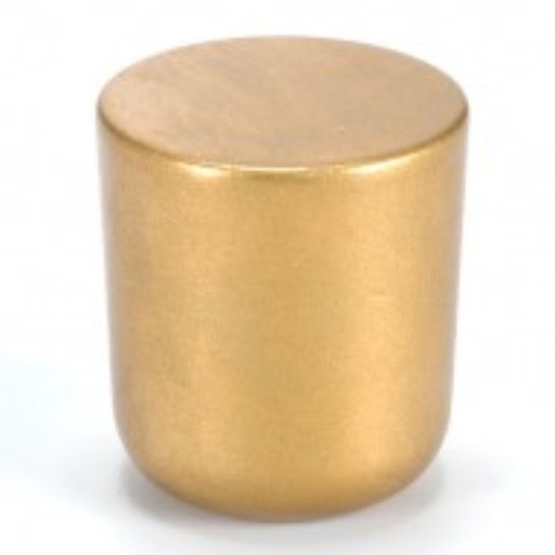 [8161250] Berenson BN-RCH-MINI-RD-LG-KNOB Mini Large 1" Modern Round Cone Button Cabinet Knob / Drawer Knob by R. Christensen Honey Gold Cabinet Hardware Knobs
