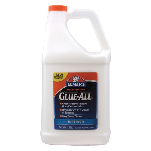 [1419381] Elmer's Glue-All High Strength Polyvinyl Acetate Homopolymer Clear All Purpose Adhesive 1 Gal