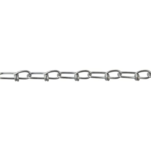 [5364708] Double Loop Chain, No 2/0, 275 Ft L, 255 Lb Working Load, Low Carbon Steel, Zinc